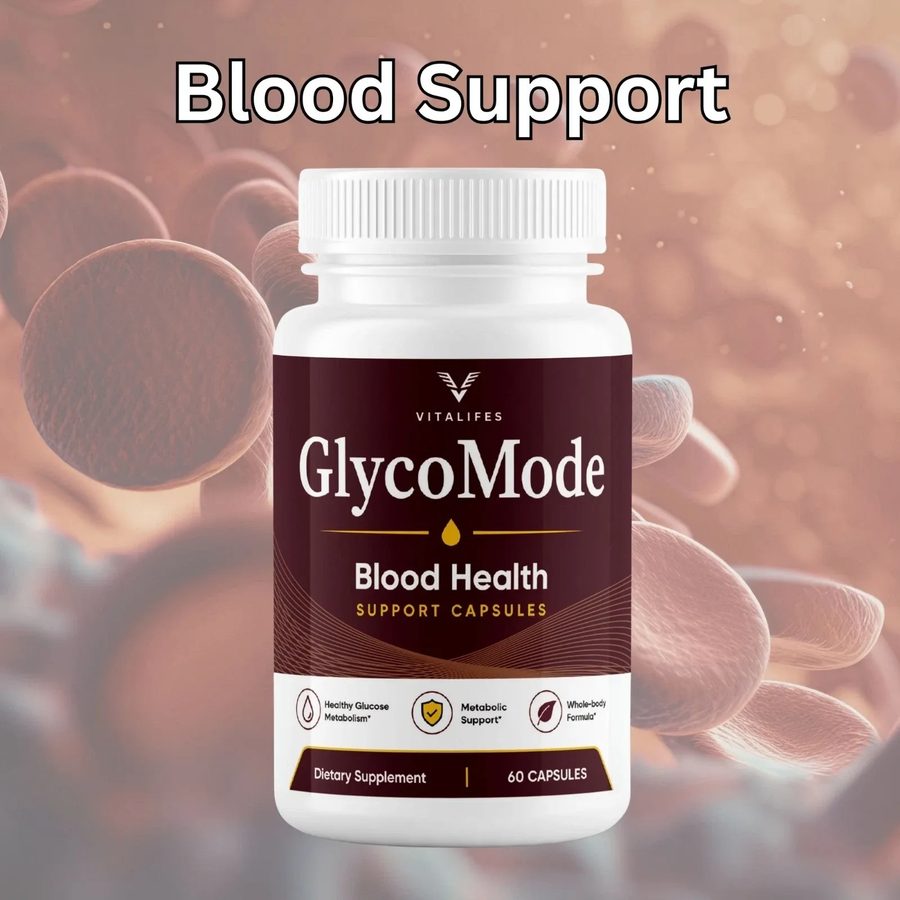 GlycoMode seller panel reading Blood Support