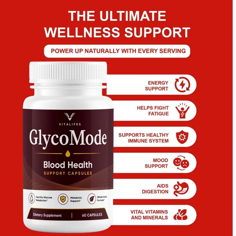 GlycoMode seller panel listing wellness support benefits